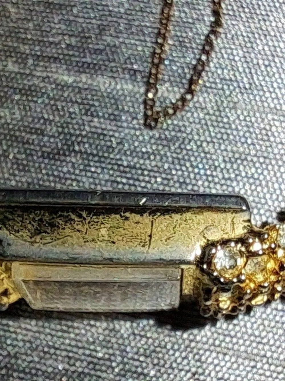 *Vintage*Pedre Gold-Tone/Embedded Crystal  Ladies' Watch -